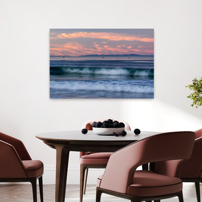 Dovecove Oil Rigs And Waves In The Pacific Ocean Channel Islands Of California Carpinteria Santa Barbara County California Usa Abstract Contemporary Archite...
