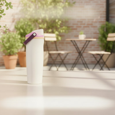 CHENGDULIDA Leak-Proof, Insulated Stainless Steel Straw Bottle, 30Oz, With Two-Way Spout And Barrel-Shaped Handle. Portable And BPA-Free.