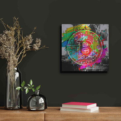 Luxe Metal Art 'Bitcoin The Currency Predator,' Me " Bitcoin The Currency Predator, " by Valentyn Artemenko