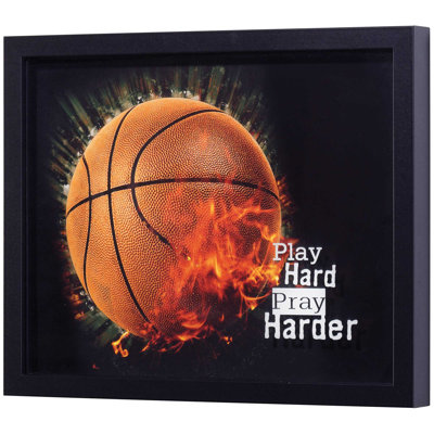 Trinx BASKETBALL PLAY HARD PRAY HARDER WALL
