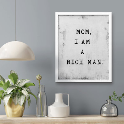 SIGNLEADER " Mom I Am A Rich Man " on Paper