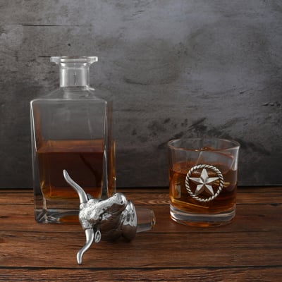 Glass 3 - Piece Whiskey Decanter Set