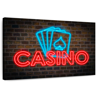 Trinx Casino Cards Neon Lights