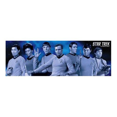 Buy Art For Less Star Trek Crew Original Series Cas - Panoramic Advertisements Print on Paper