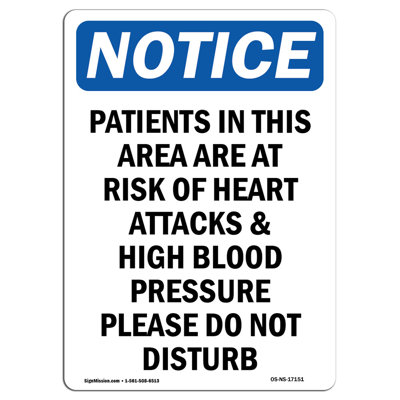 SignMission Patients in This Area Are at Risk Sign
