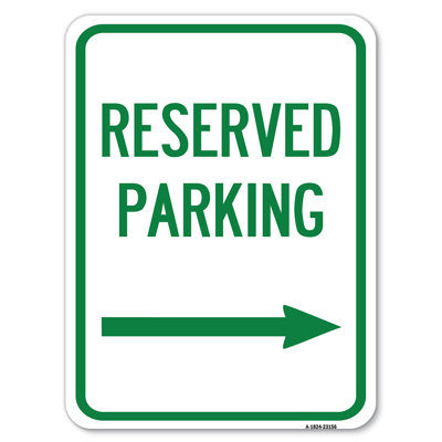 SignMission Reserved Parking $250 Fine (With Graphic)/23165