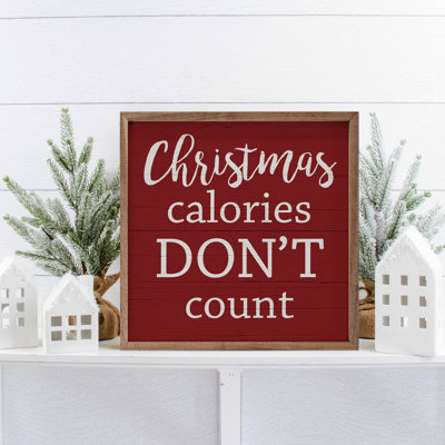 The Holiday Aisle® Christmas Calories Don't Count Red