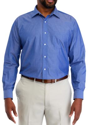 Men's Big Fashion Yarn Dye Dress Shirt