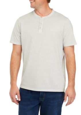 TRUE CRAFT Men's Short Sleeve Henley T-Shirt