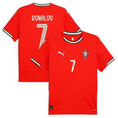 Puma Men's Soccer National Teams Cristiano Ronaldo Portugal National Team 2025 Home Replica Jersey, Red, X-Large