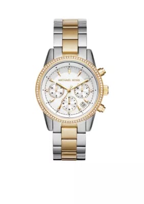 Michael Kors Women's Ritz Two-Tone Chronograph Watch