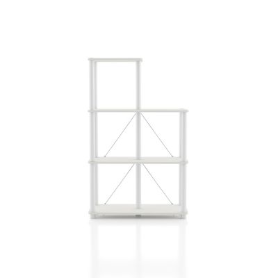 Furniture of America Mico 44.2-Inch 7-Shelf Bookcase, White