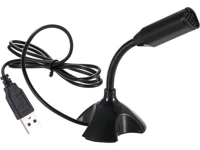 fanic Mini USB Microphone for Desktop Computer and Laptop,Portable USB Condenser Mic With Adjustable Stand,Compatible with PC/Mac,Plug & Play,Ideal for...