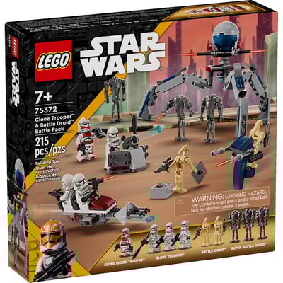 LEGO Star Wars Clone Trooper & Droid Battle Building Set Multicolor 215 pc
