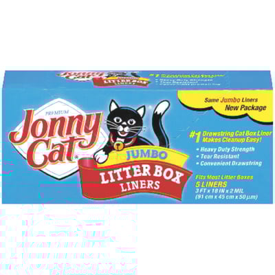 Jonny Cat Litter Box Liners 5 pk