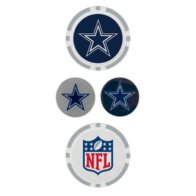 Team Effort Dallas Cowboys Ball Marker Set Golf