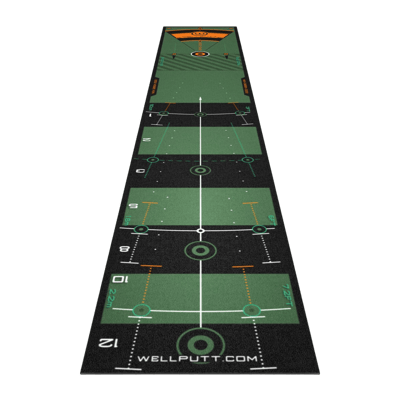 10' High Speed Mat, Green - Wellputt Golf