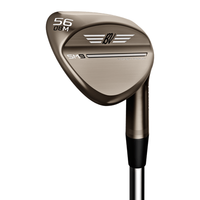 Vokey SM9 Brushed Steel Wedge, Green - Titleist Golf Club