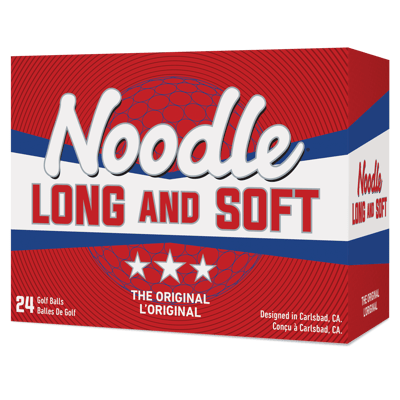 Noodle Long and Soft Golf Balls 24pk, White