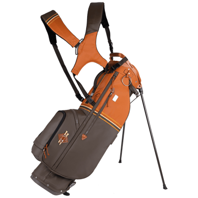 Mid-Stripe Double Strap 2023 Stand Bag, Brown/Tan – Sun Mountain Golf