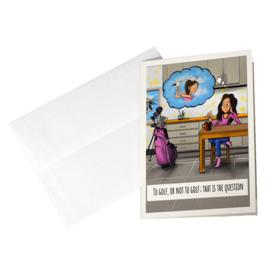 To Golf or Not to Golf Card - Golf Gifts & Gallery