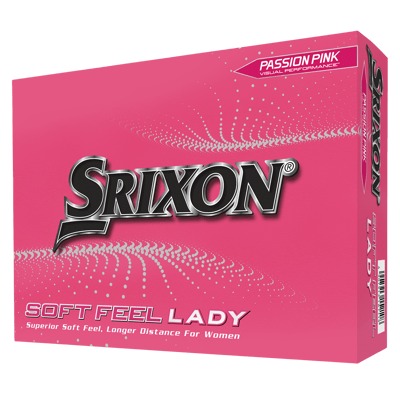 Soft Feel Lady 8 Golf Balls, Pink - Srixon