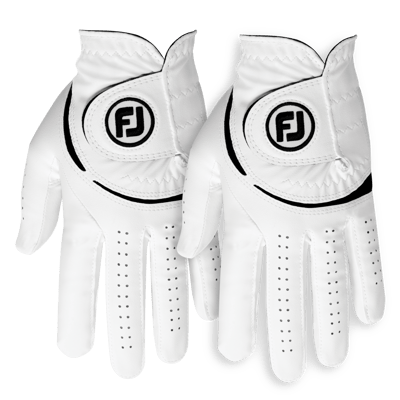 WeatherSof 2023 Men’s Golf Glove 2-Pack, White/Black, LH – FootJoy