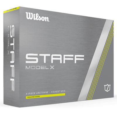 Staff Model X 2024 Golf Balls, Yellow - Wilson