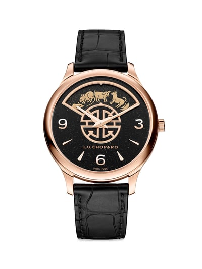 Chopard Men's L. U.C XP Urushi Spirit Of Shí Chen 18K Rose Gold & Alligator Leather Strap Watch