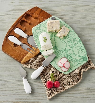 Serving Board With Cheese Knives, Cutting Boards by Harry & David