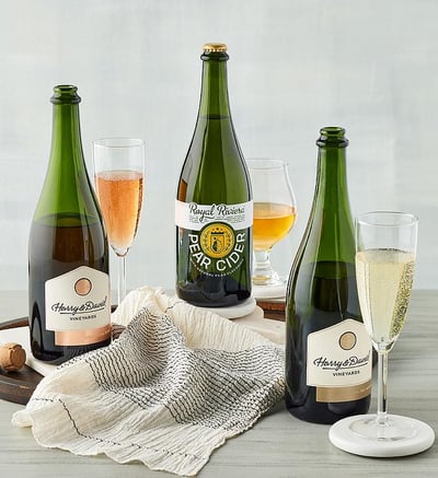 Harry & David™ Sparkling Wine Duo And Royal Riviera™ Hard Pear Cider, Family Item Food Gourmet Beverages Wine Beer