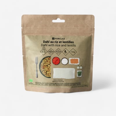 FORCLAZ Freeze-dried Vegetarian And Meal - Dhal With Rice And Lentils - 110 G