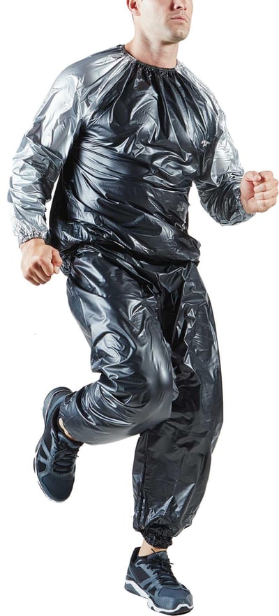 Fitness Gear Sauna Suit, Men's, Small/Medium, Black