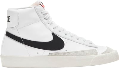 Nike Men's Blazer Mid '77 Vintage Shoes, Size 8.5, White/Black/Black