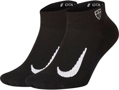 Nike Men's Multiplier Low Quarter Socks – 2 Pack, Large, Black