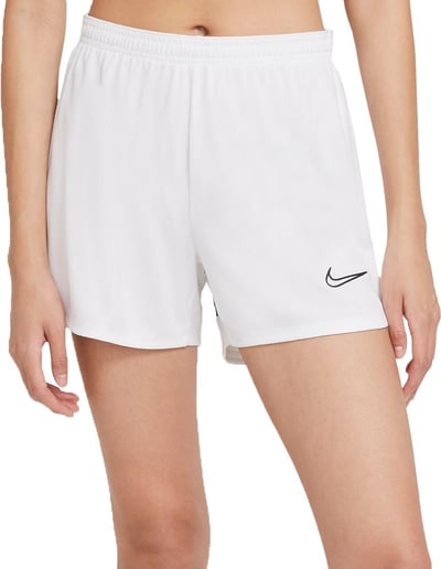 Nike Women's Dri-FIT Academy Knit Soccer Shorts, XXL, White/Black