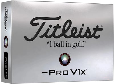Titleist Pro V1x Left Dash Golf Ball #1-#4 12-Ball Pack White