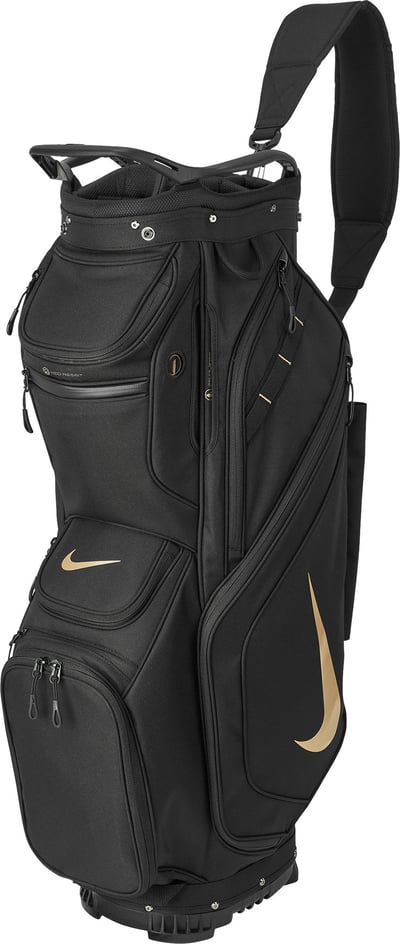 Nike Performance Cart Bag, Men’s, Black/Black/Gold