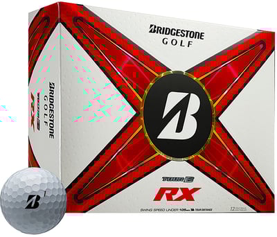 Bridgestone 2024 Tour B RX Golf Balls, Men’s, White