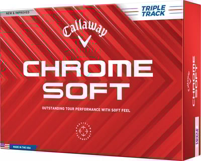 Callaway Chrome Soft 2024 Triple Track Golf Balls 12pk, White