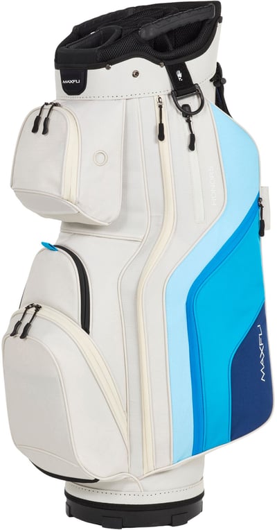 Maxfli Honors 14-Way Cart Bag, Men’s, White/Blue
