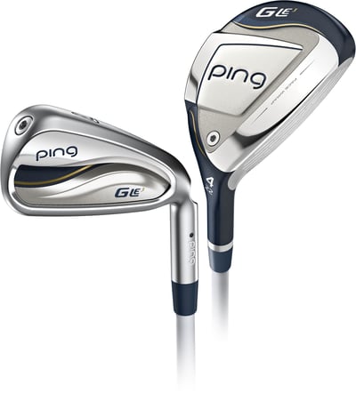 PING Women’s G Le3 Hybrid/Irons, Right Hand, Chrome