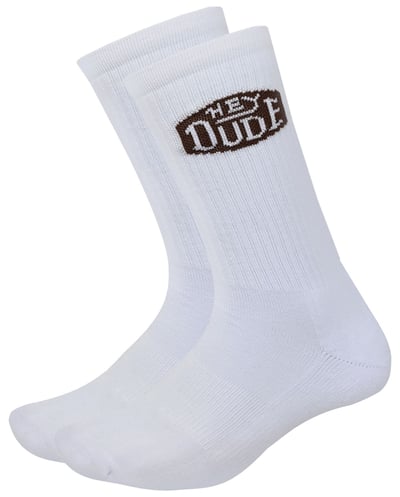 Hey Dude Adult Go-To Crew Socks - 3 Pack, Men's, Wash