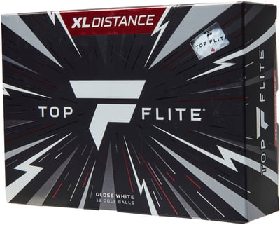 Top Flite XL Distance Golf Balls, Men’s, White