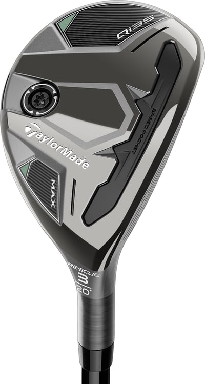 TaylorMade Men’s Qi35 MAX Rescue Fujikura Air Speeder 3 Stiff Right 20.0