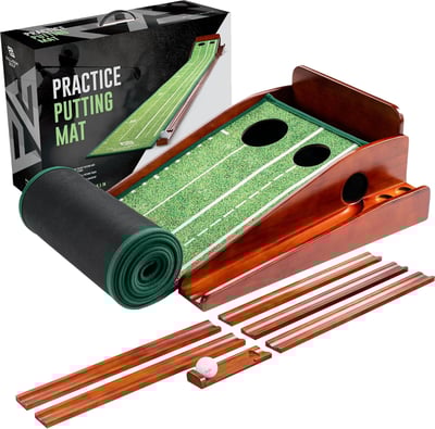 Palladium Golf Indoor Golf Putting Green with Ball Return and Alignment Guides | PG01
