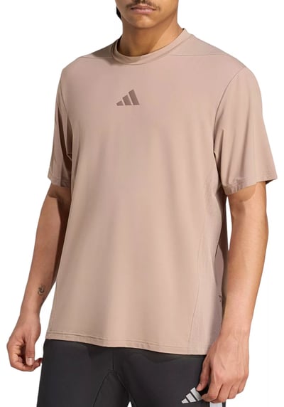 adidas Men's Designed for Training Intensity T-Shirt, Large, Chalky Brown