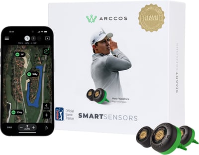 Arccos – Gen 4 Smart Sensor Golf Game Tracking System – Black/Green