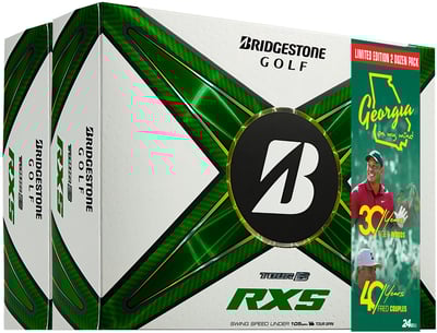 Bridgestone 2024 Tour B RXS Double Dozen Golf Balls – 2 Dozen, Men’s, White