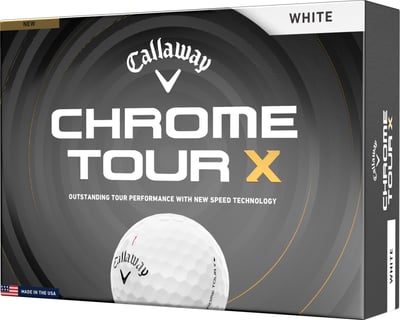 Callaway 2026 Chrome Tour X Golf Balls, Men’s, White